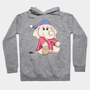 Elephant at Sleeping with Pajamas Hoodie